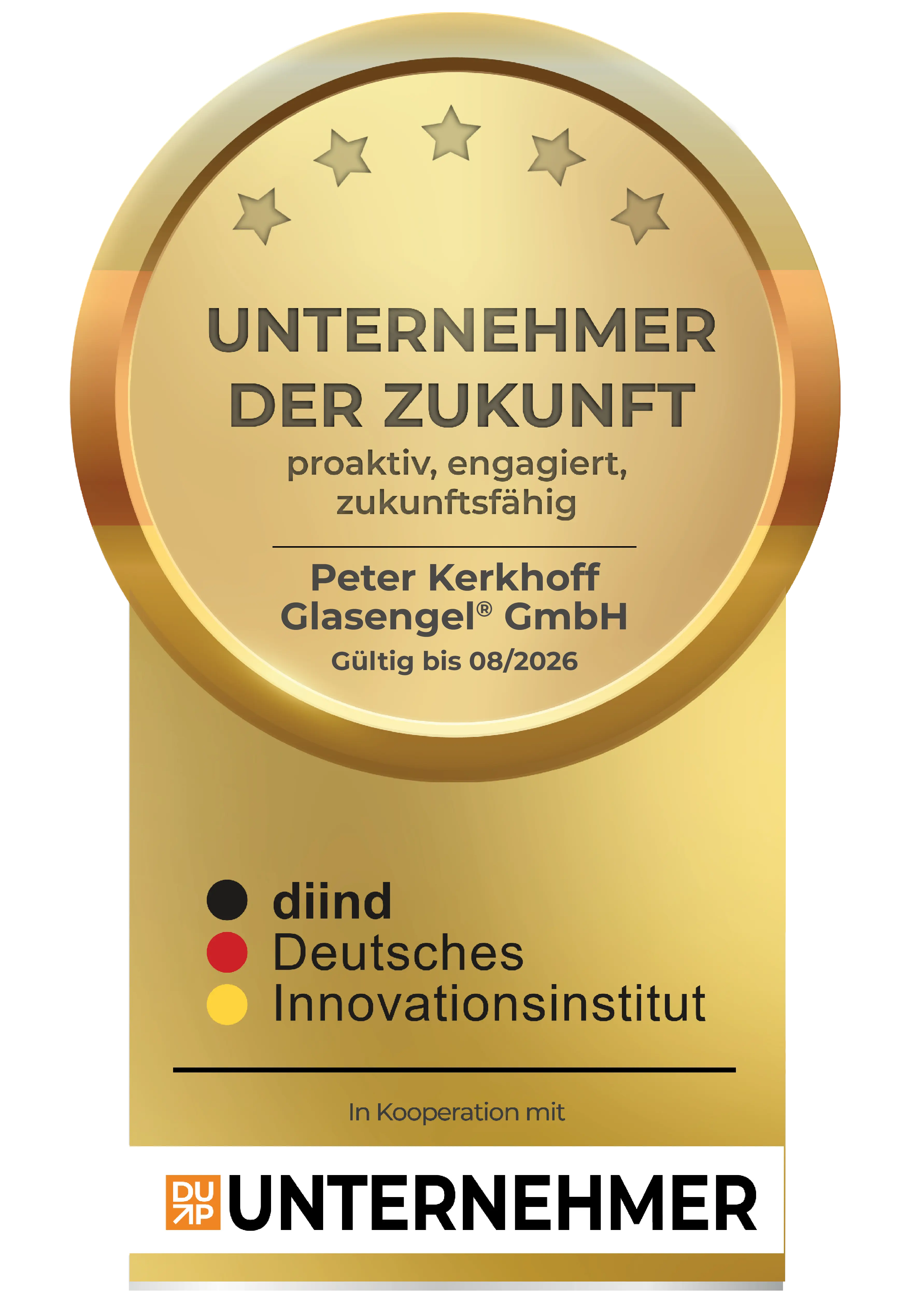 UDZ-Zertifikat – Glasengel GmbH