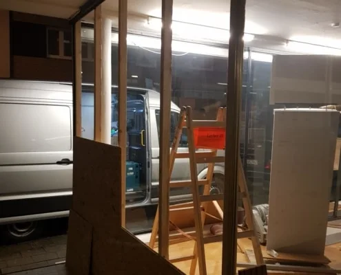 Notverglasung Absicherung Fenster